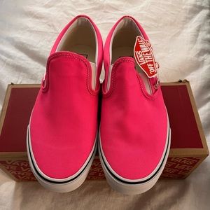 Hot pink Slip on Vans